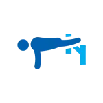 blue stretching icon - Personal Trainer at the YMCA